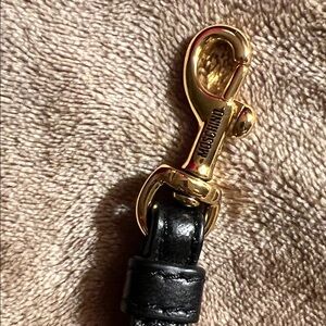 Moschino Black and Gold Clip Accessory